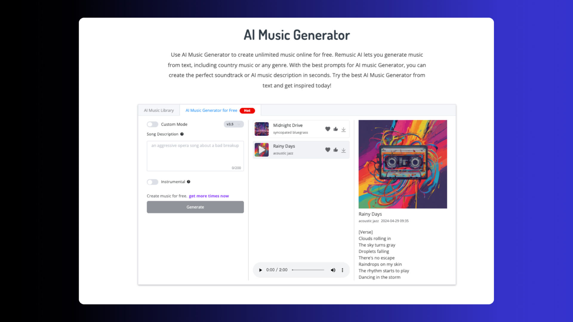 AI Music Generator and Music Learning Platform Online Free - AItrendytools